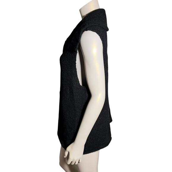 J Jill Black Textured Knit Sleeveless Vest Size XL - Picture 4 of 8